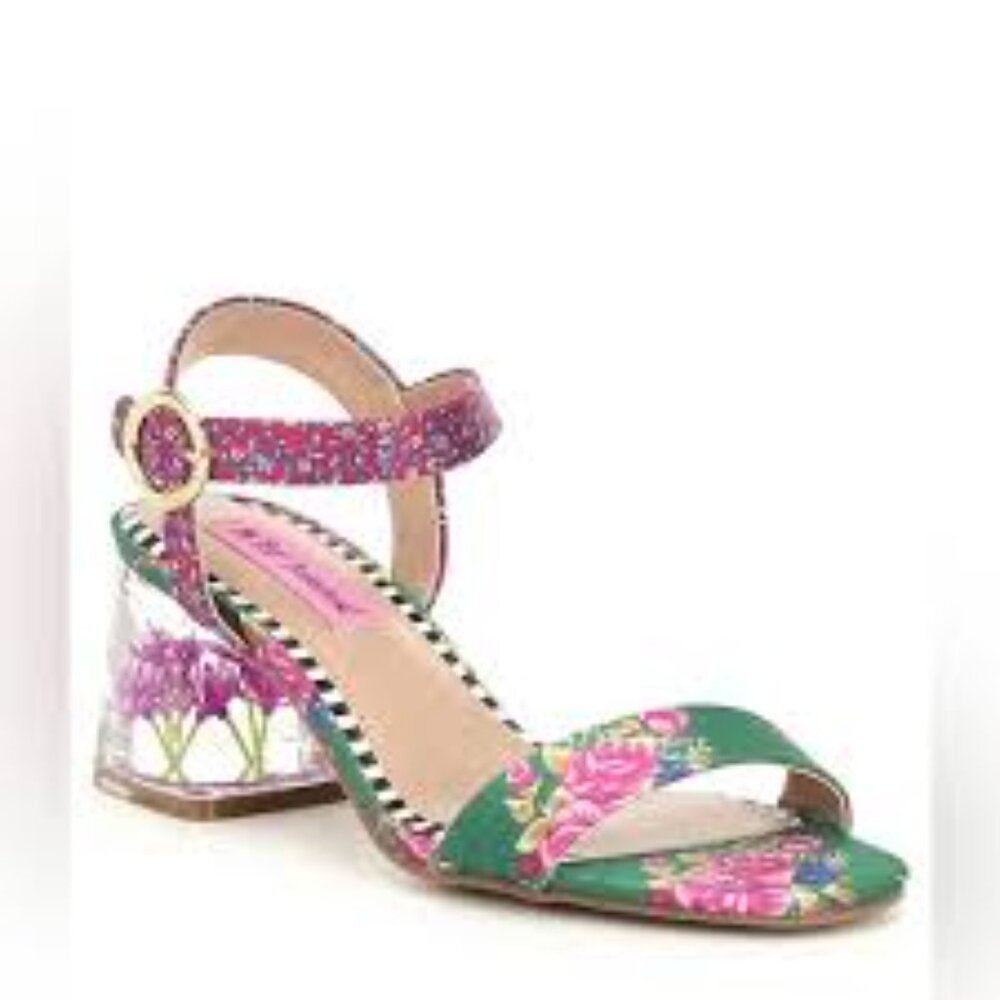 NWOT Betsey Johnson Livvie Beauty in Bloom Block Heel